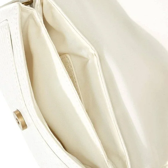 The Drop Avalon Crossbody Bag Women OS Ivory NEW Faux Snake Skin GH27122-IVORY - Picture 2 of 10